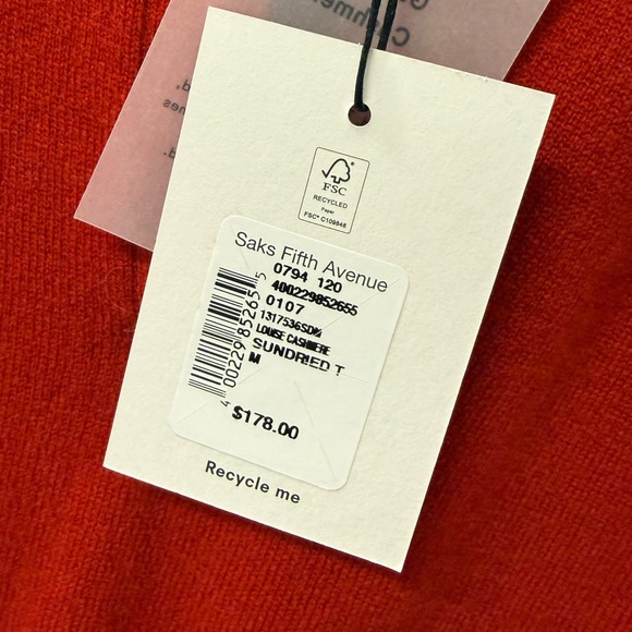 NWT reformation Louise Cashmere Polo Sweater - Picture 2 of 13